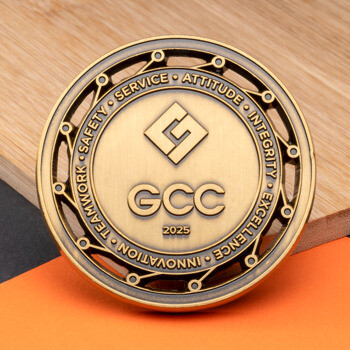 Soft Enamel On One Side - Challenge Coins