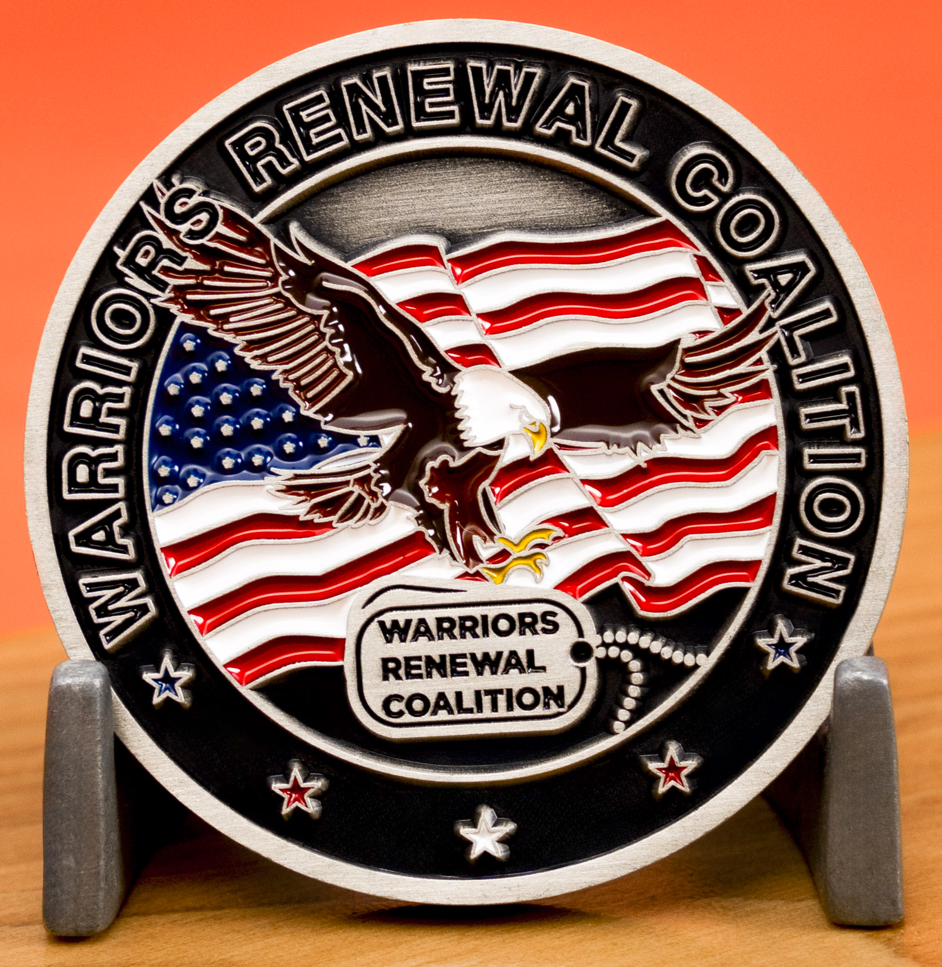 Soft Enamel On One Side - Challenge Coins