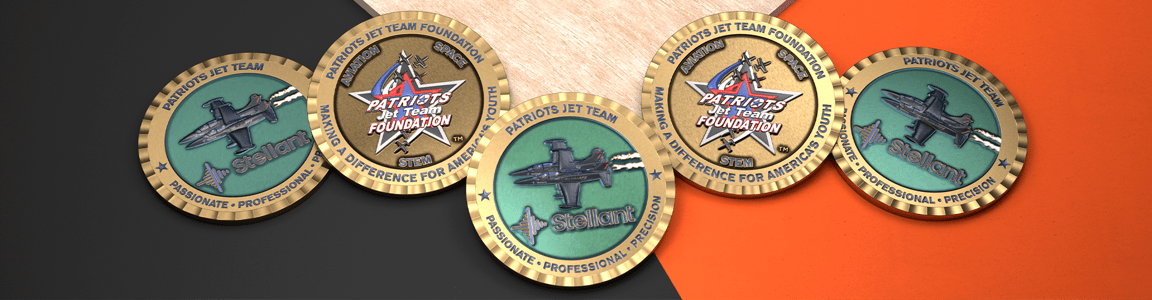 Challenge Coins That Fly in Formation