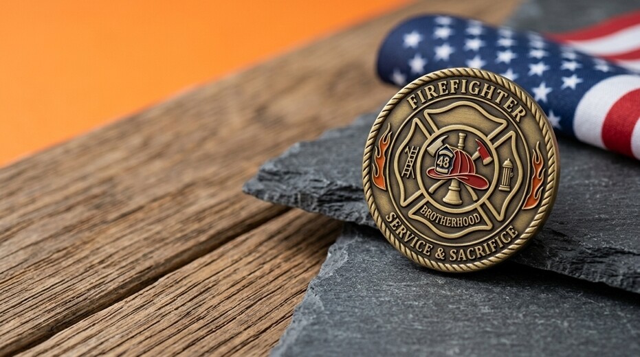 Firefighter Challenge Coins