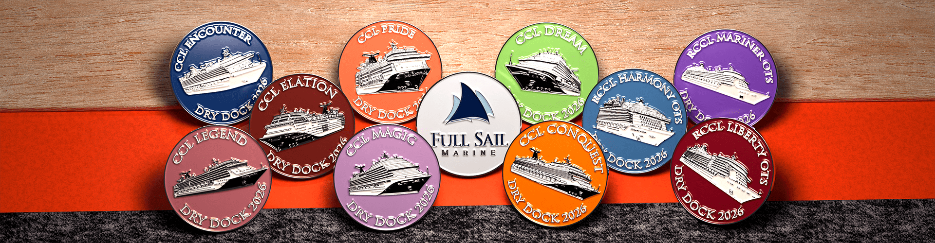 Full Sail Marine: Marking Cruise Ship Projects with Custom Challenge Coins