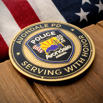 Made in USA - Die Struck with Color - Challenge Coins