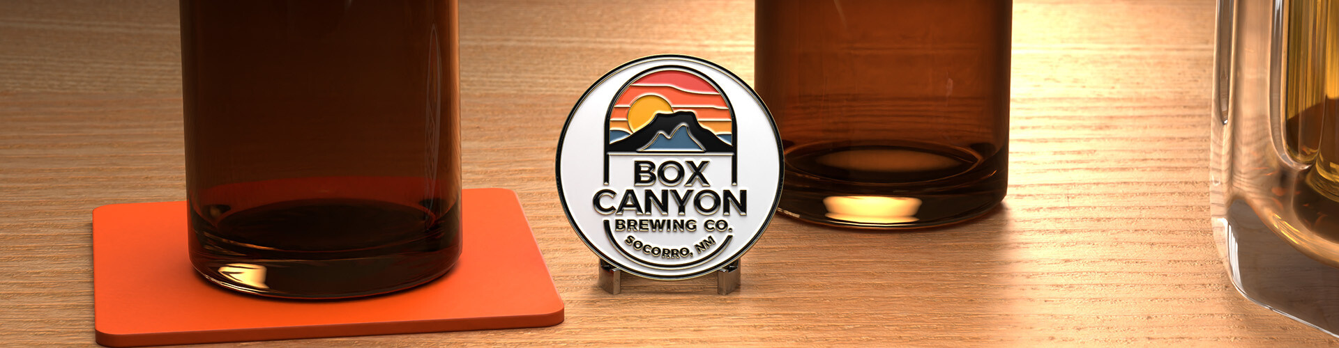 Box Canyon Brewing Company Challenge Coin: A Custom Coin Crafted for Craft Beer Enthusiasts